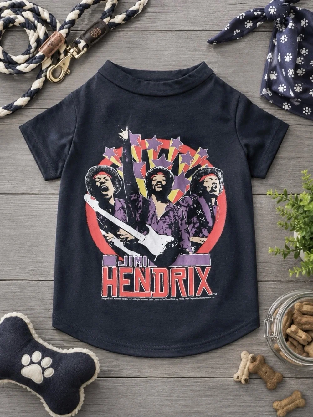 3-Piece Dog Rock-Band Shirts Bundle Set | Luxury T-Shirts | Size: Medium | NWT